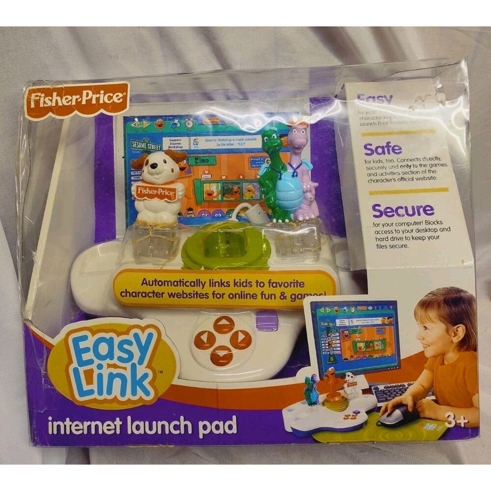 Fisher Price Easy Link Internet Launch Pad Elmo Dragon Tales Dog New